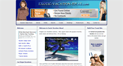 Desktop Screenshot of exotic-vacation-ideas.com